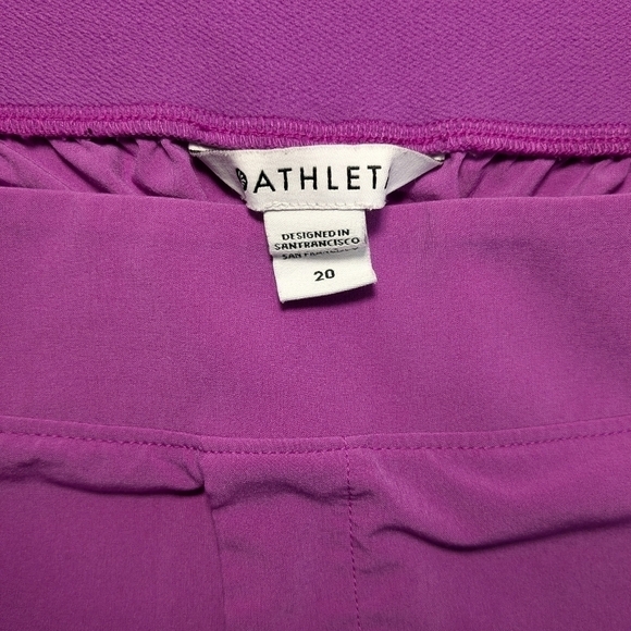 Athleta Plus Size 2X Purple Brooklyn Heights High Rise Straight Leg Pants - Picture 12 of 13
